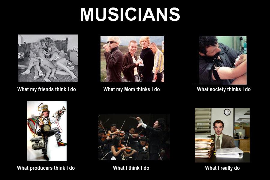 Como la gente ve a los músicos